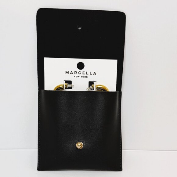 Marcella NYC Yona Gold Hoops - Picture 5 of 10